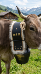 A Kuhglocken mit Riemen 110-125cm
